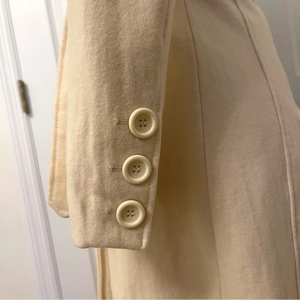 Guess Cream Winter White Long Belted Trench Coat - Picture 6 of 14